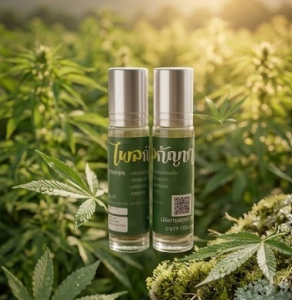Home green breeze balm – พิมเสนกัญชาหอมเย็น สดชื่น พกพาง่าย